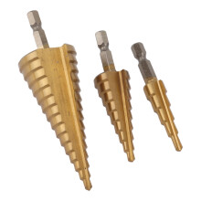 foratura pagoda con manico triangolare, punta di foratura a gradini da 4-32mm per legno e metallo