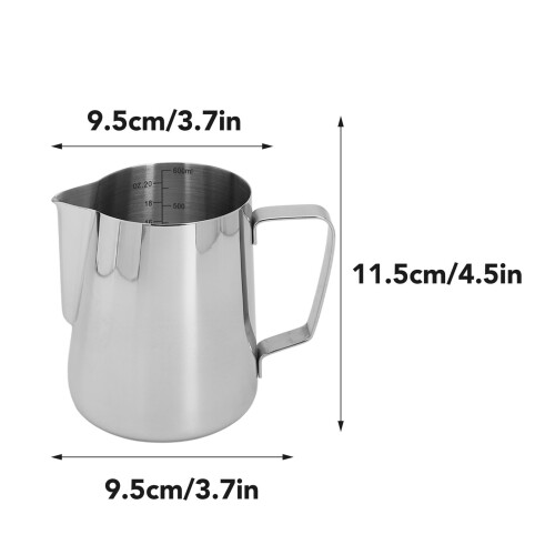 Milchaufschäumer-Kännchen 600 ml Glanz-Silber 1