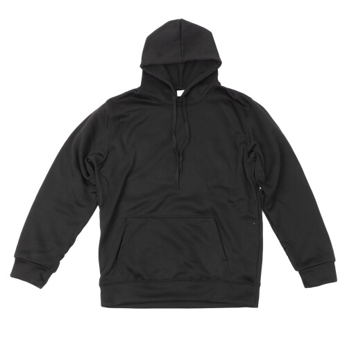 Schwarzer Kapuzenpullover für Männer, XL, Baumwolle, Langarm, Pullover mit Tasche 2