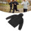 Schwarzer Kapuzenpullover für Männer, XL, Baumwolle, Langarm, Pullover mit Tasche 5