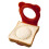 Runder Edelstahl-Sandwich-Schneidahle, Rot, Handschutz 5