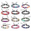 Unique Patterns Woven Wristband Trendy Multicolor Bracelet Set 1