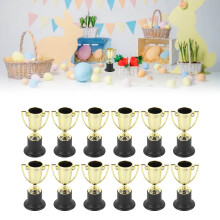 Bright Gold Award Trophies 12Pcs Set for Kids Parties and Competitions