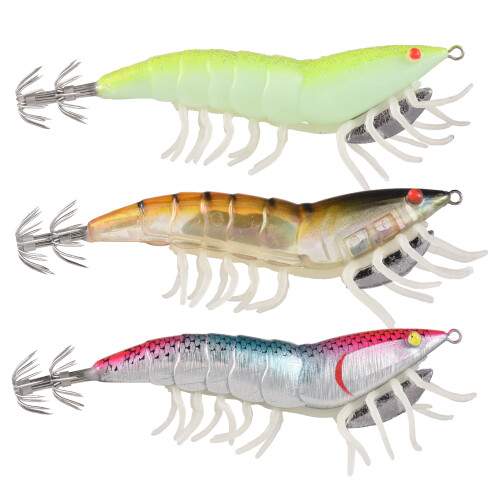 Hybrid Shrimp EGI Köder 115mm 20g Glow Nachtangelausrüstung 2