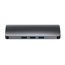 Adattatore multiporta professionale per laptop, Extend3Monitor con uscita HDMI Ultra HD 4K, struttura in lega di alluminio, trasferimento dati
