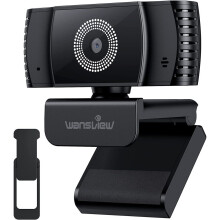 Professionelle Streaming-Webcam, Weitwinkelansicht mit integriertem Mikrofon und Rauschunterdrückung für klaren Ton,