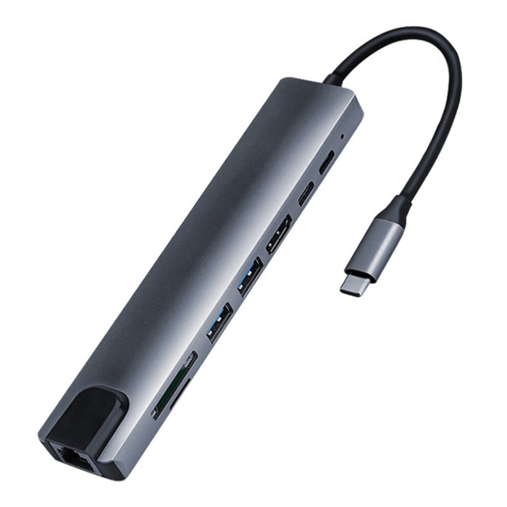 Multi-Port Adapter For Type-C Devices, Featuring 4K Hdmi Adapter, 100W Fast Charging, And High-Speed Data Transfer 9128293738453