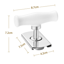 Effortless Jar Opener, Arthritis Aid For Seniors, Rust Resistant Lid Opener With Stainless Steel Teeth, Compact Design For Easy Storage In Kitchen Or