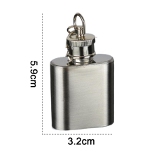 Portable 1 Oz Stainless Steel Hip Flask, Food Grade Stainless Steel Leak Proof Screw Cap, Perfect Gift for Outdoor Enthusiasts