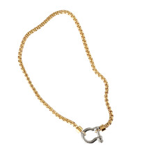 Modisches Halsketten-Schmuckzubehör-Goldene Kette aus Stahl b
