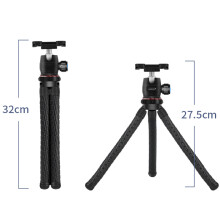 Vlog Master: Tripé de compatibilidade universal com placa de liberação rápida, tripé flexível e à prova d'água para smartphones e câmeras,