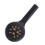 Schwarzer Morden-Handbrausekopf - ABS, 6,9 Unzen 12