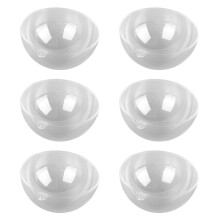 Clear Plastic Baubles 3.9in Diameter High Transparency Fillable Christmas Decorations