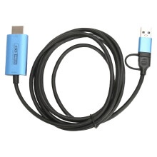 Real Time Video Capture Card USB3.0 HDMI to USB C 1080P 60FPS Ultra Low Latency Screen Sharing Plug and Play Easy to Carry for OBS Zoom Live Streaming