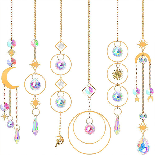 Κρεμαστά κρύσταλλα κήπου Suncatcher, πολυχρηστικά κρυστάλλινα πρίσματα Boho διακόσμηση