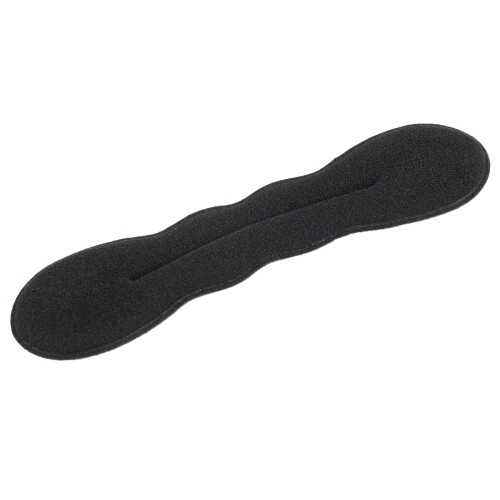Magic Bun Maker (2 Small, 2 Large) Foam Sponge Bun Shaper Hair Accessories (Black) 2