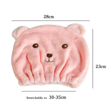 Kids Dry Hair Cap, Hair Drying Towel for Girls and Boys, Soft Absorbent Microfiber Bath Towel Hat, Cute Cartoon Pattern Quick Drying Without Electric