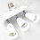 3 in 1 E27 Adapter Converter Horizontal Designed 360 Degrees Adjustable 180 Degree Bendable Light Socket Splitter 6
