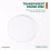 Transparent 3mm thick Mirror Acrylic round Disc Diámetro:100mm 2