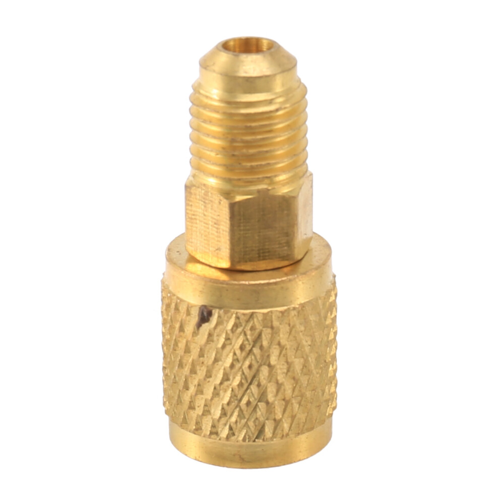 R410a Adapter 5/16Inch Sae Female Quick Couplers To 1/4Inch Sae Male Flare, Used For Split System, Air Conditioners, Straight Type 6034022142749