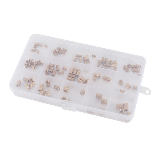 M2 M3 M4 M5 Female Thread Knurled Brass Threaded Insert Embedment Nut for 3D Printing Threaded Heat Set Inserts 2