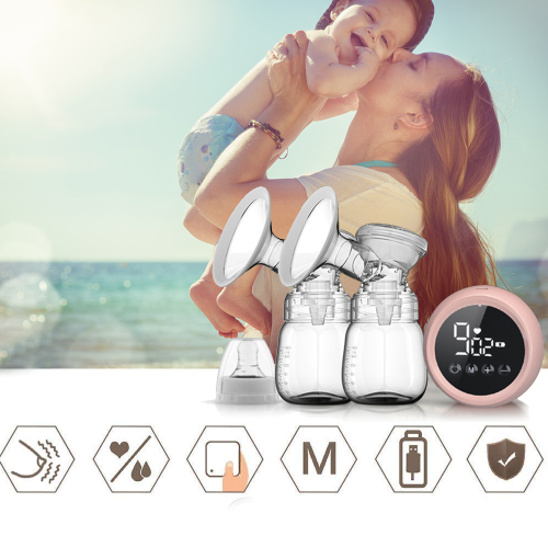Ηλεκτρικό θήλαστρο Nursing Serenity, μαλακό σιλικονούχο, επαναφορτιζόμενο με 2