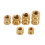 M2 M3 M4 M5 Female Thread Knurled Brass Threaded Insert Embedment Nut for 3D Printing Threaded Heat Set Inserts 8