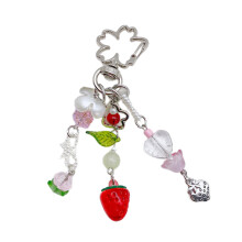 Strawberry Flower Keychain Pendant Cute Decoration-Style 3