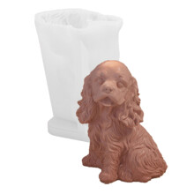 Sculptures de chiens uniques, moule créatif en Silicone-1 cocker