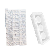 Candle Holder Resin Mold Decorative Letter Candlestick-A suit