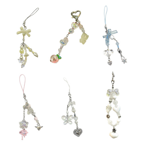 Porte-clés papillon, breloque de téléphone, pendentif de-style 1 1
