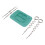 Silicone Suction Placemat with 4 Toy Tethers for Babies, Cyan 16