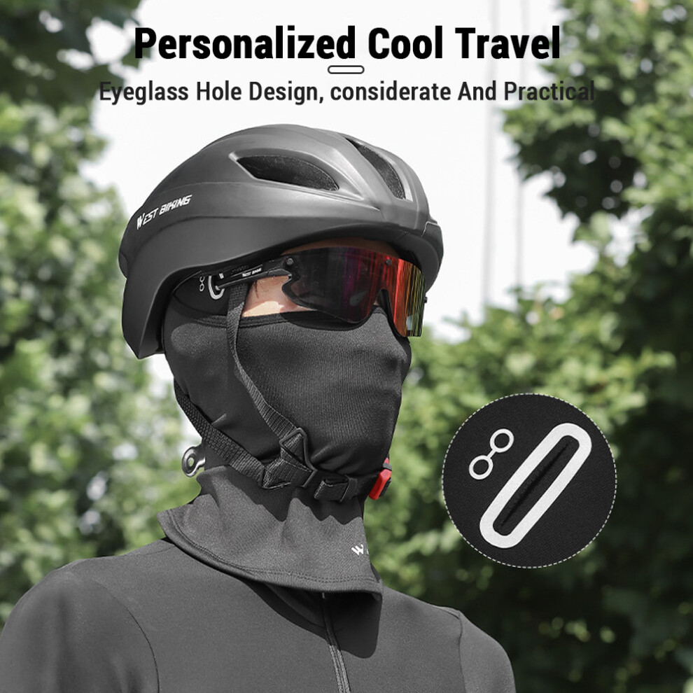 Cold Weather Balaclava Ski Mask For Men & Women, Windproof Thermal Neck Warmer, 39X31.5cm Black 8301375492936