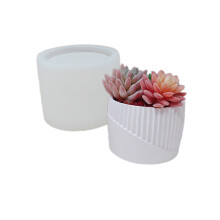 Handmade Silicone Flowerpot Molds DIY Concrete Mold Epoxy-B
