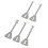 5PCS Stainless Steel Skeleton Lock Key Set - Multi-Shape Master Keys 1