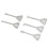 5PCS Stainless Steel Skeleton Lock Key Set - Multi-Shape Master Keys 12
