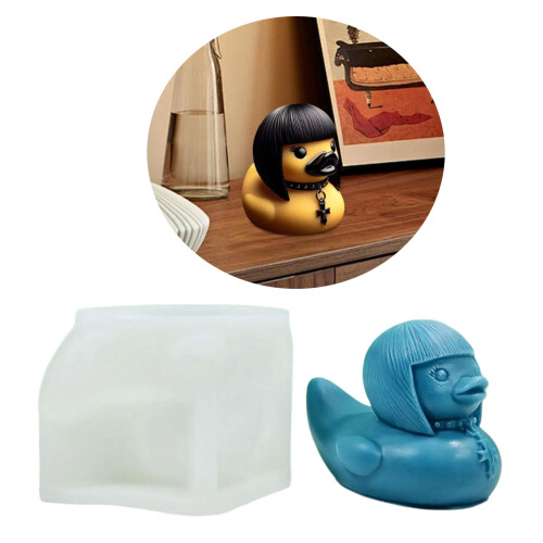 Duck Shaped Silicone Mold Beautiful Scented Candle Mold Epoxy 1