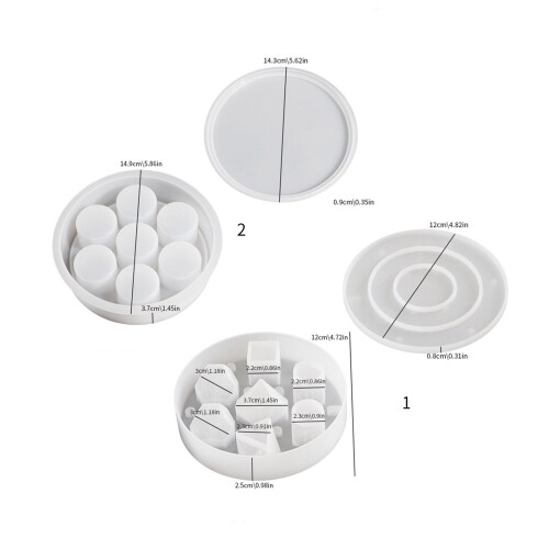 Moules à dés anglais en Silicone, support de stockage de-costume 2