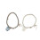 Bijoux de poignet à la mode, Bracelet élégant avec-Blanc 2