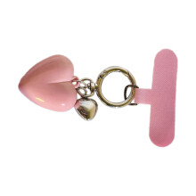 Schicker Schlüsselanhänger mit Liebesherz-Anhänger für-Rosa