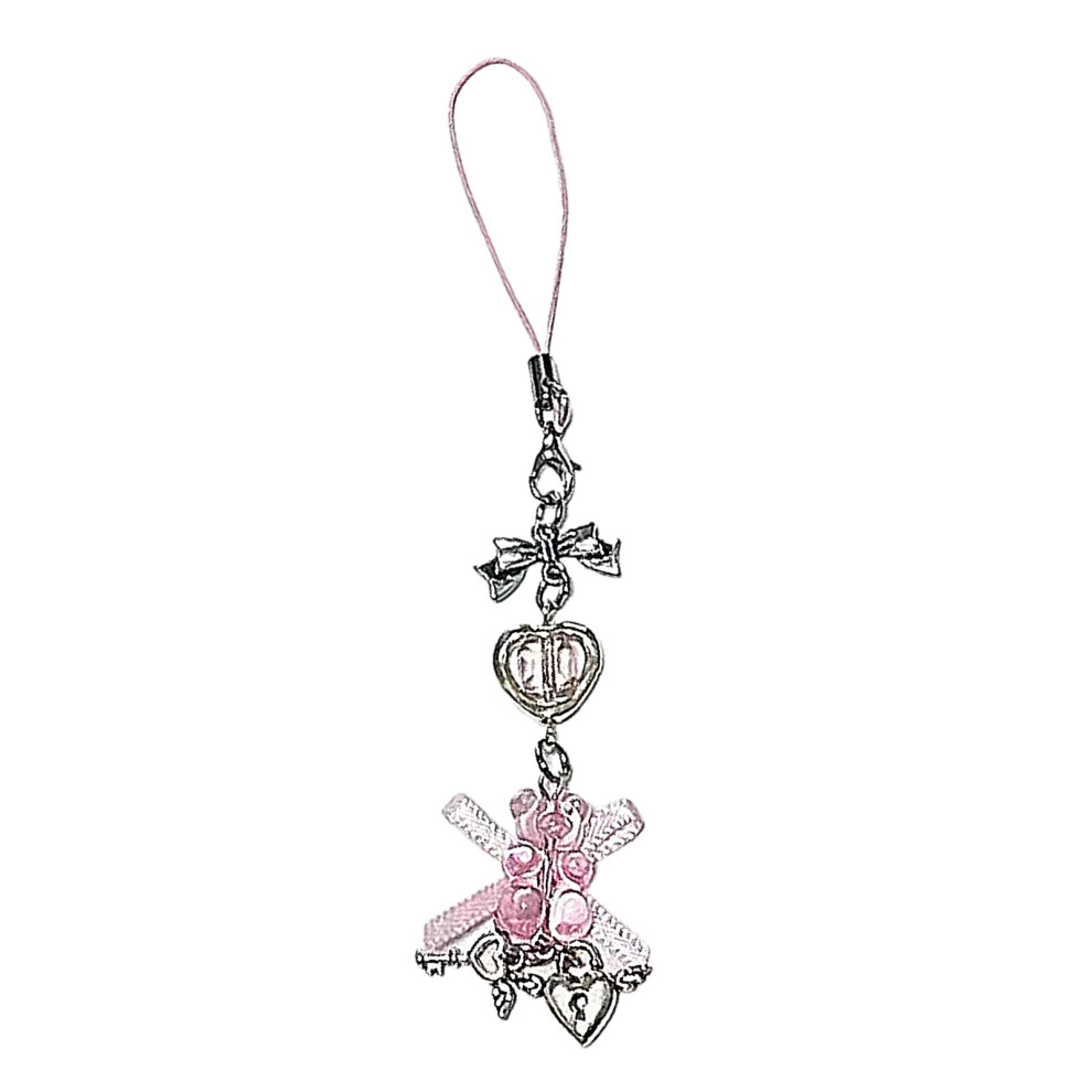 Bear Shaped Pendant For Mobile Phone Bowknot-Lanyard Style 7732000812279