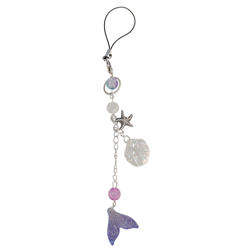 Fish Tail Shell Bead Pendant Hangings Rope Phone Chain-Style 3 7732000812231