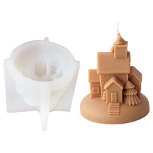 Onregelmatige mal voor wax ambachten huisvormige-Kerstboomhuis