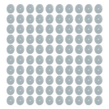 Pack of 100 Clear Plastic Earring Stoppers Secure Ear Holes-9mm