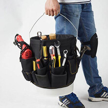 Professional Gardening Tool Bucket Holder 56 Pockets 600D Oxford Fabric