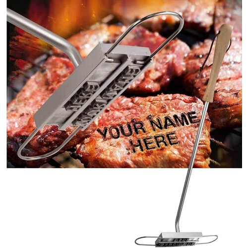 Grill Artisan, Σίδερο για μπάρμπεκιου από χυτοσίδηρο για εξατομικευμένα μηνύματα,