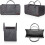 Anthracite Foldable Firewood Holder, Large Capacity And Extra Thick Felt Ensure Durability And Practicality 1