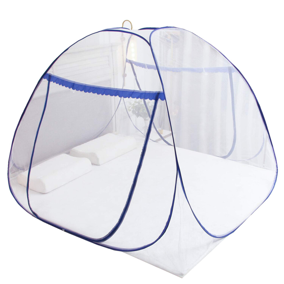 Innovative Pop Up Bed Net Tent, Worsted Polyester Fabric Ensures Breathability and Durability, Automatic Unfolding Design for Instant Setup, Fully