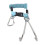 Stainless Steel Spring Coiled Diving Hook Double End Snap Clip Blue 1
