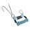 Stainless Steel Spring Coiled Diving Hook Double End Snap Clip Blue 11